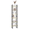vidaXL Storage Shelf Wood Solid pine wood, Metal Medium Storage Shelf