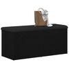 vidaXL Storage Bench with Storage Black oak 40.16 x 16.54 x 17.72 in