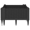 vidaXL Garden Planter Black Polypropylene Medium Modular