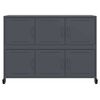 vidaXL Sideboard Anthracite 39.6"x15.4"x28.3" Steel