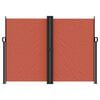 vidaXL Retractable Side Awning Terracotta Polyester with PU coating