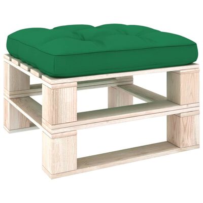 vidaXL Pallet Sofa Cushion Green 22.8"x22.8"x4"