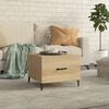vidaXL Coffee Table Sonoma oak Engineered wood, metal Medium