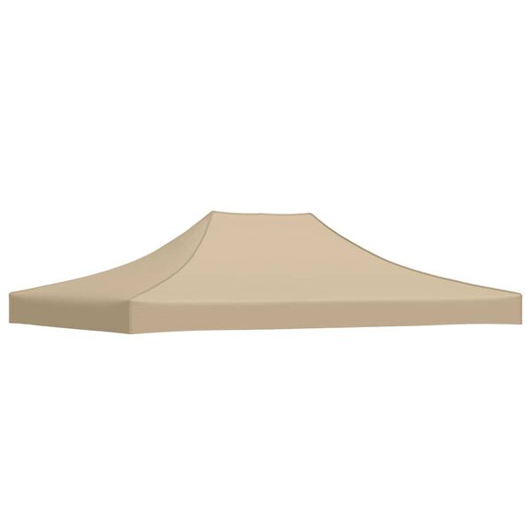 vidaXL Party Tent Roof Beige 600D oxford fabric with PVC coating Large