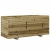 vidaXL Garden Planter Brown Impregnated solid pinewood Medium Durable