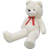 vidaXL XXL Soft Plush Teddy Bear Toy White 63"