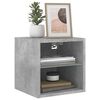 vidaXL TV Wall Cabinet Set of 2 Concrete grey Engineered wood