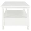 vidaXL Coffee Table White MDF, Solid Pine, Paulownia Veneer