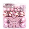 vidaXL Christmas Bauble Set Pink, Red, White Plastic Various sizes