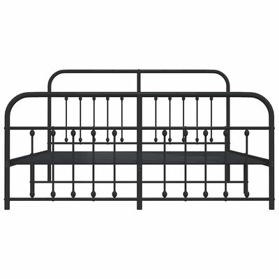 Wide view of a two-section metal bed frame side-by-side, showing joined sleeping surfaces and ornate posts.