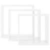 vidaXL Wall Cube Shelf Set of 3 White MDF Small Wall Cube Shelf