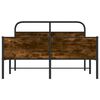vidaXL Bed Frame Sonoma Oak Steel, Engineered Wood Double Bed Frame