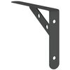 vidaXL Shelf Bracket Black Stainless steel with black finish