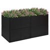 vidaXL Garden Planter Black and Transparent