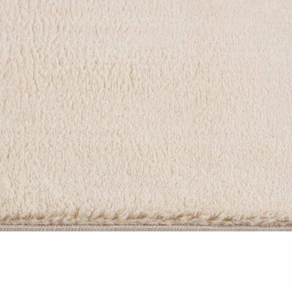 vidaXL Shaggy Rug Beige 100% Polyester 94.5 x 120.1 in Shaggy Rug