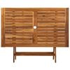vidaXL Garden Table Natural wood Solid Acacia wood Medium Foldable