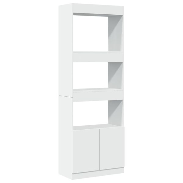 vidaXL Highboard White Engineered wood 24.8x13.0x70.9 in Highboard