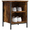 vidaXL Shoe Cabinet Smoked Oak Engineered Wood Medium Shoe Cabinet
