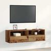 vidaXL TV Wall Cabinet Wall-mounted Old wood 39.37 x 11.81 x 11.81 in