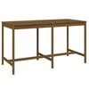 vidaXL Garden Bar Set Honey Brown Solid Pine Wood Large Footrest