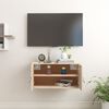 vidaXL Wall Cabinet Natural Wood Solid pine wood Medium Wall Cabinet