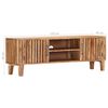 vidaXL TV Cabinet Natural Solid Acacia wood 51.2 x 11.8 x 17.7 in