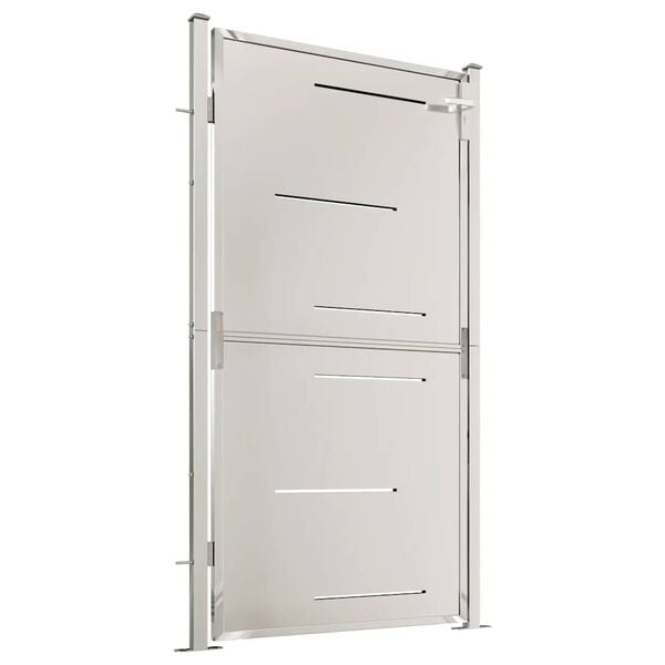 vidaXL Garden Gate 39.4" x 68.9" Stainless Steel