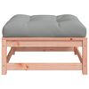 vidaXL Patio Footstool with Cushion Solid Wood Douglas