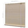 vidaXL Natural Bamboo Roller Blinds 2 pcs 47.2"x63"
