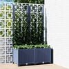 vidaXL Garden Planter Blue Grey Polypropylene Large Planters