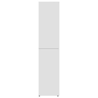 vidaXL Shoe Cabinet White 31.5"x15.4"x70.1" Chipboard