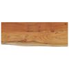 vidaXL Wall Shelf Natural wood tones Solid Acacia wood 19.7 x 7.9 x 1.0 in