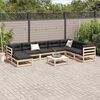 vidaXL Garden Sofa Set Natural wood Solid pine wood Large Modular