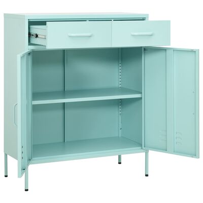 vidaXL Storage Cabinet Mint 31.5"x13.8"x40" Steel