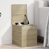 vidaXL Storage Box Sonoma Oak Engineered Wood 11.8x13.8x13.8 in