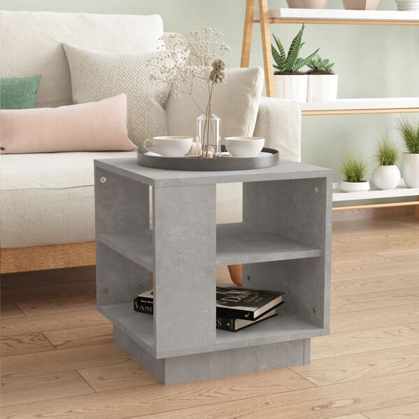 vidaXL Coffee Table Concrete Grey Engineered Wood Small Coffee Table