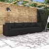 vidaXL Garden Lounge Set Black