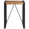 vidaXL Dining Table Black Solid Acacia Wood Compact Industrial