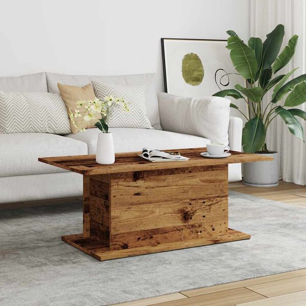 vidaXL Coffee Table Old Wood Engineered Wood Medium Coffee Table