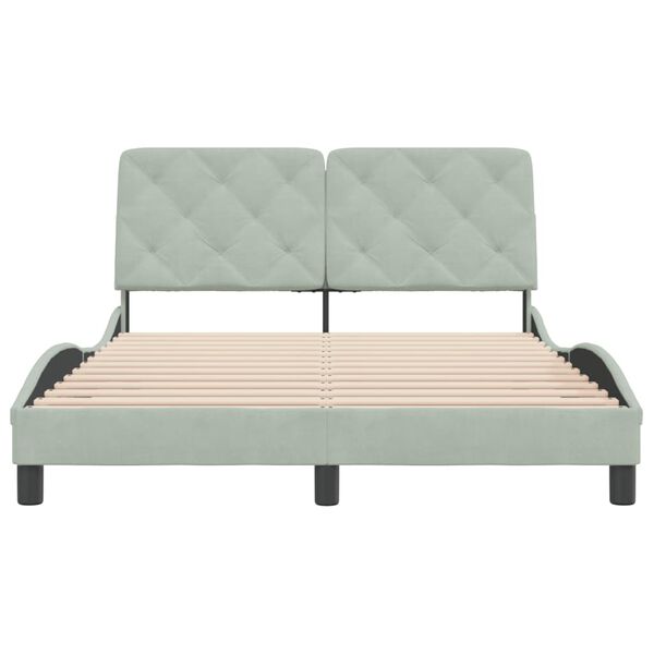 vidaXL Bed Frame Light Grey