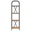 vidaXL Bookshelf Old Wood 15.75 x 11.81 x 57.48 in Engineered wood