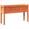 vidaXL Garden Planter Wax Brown Solid Pine Wood Medium