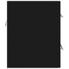 vidaXL Sink Cabinet Black Engineered Wood Medium Bathroom Cabinet