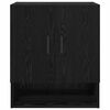 vidaXL Wall-Mounted Cabinet Black Oak 23.62 x 12.20 x 27.56 in
