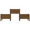 vidaXL Planter Honey Brown Solid Pine Wood Large Planters Planter