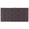 vidaXL Pallet Cushion Anthracite 100% Cotton with cotton blend filling