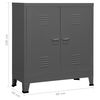 vidaXL Storage Chest Anthracite Steel, plastic Medium Storage Chest