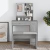 vidaXL Dressing Table Gray Sonoma Engineered wood Medium Dressing Table