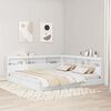 vidaXL Storage Headboard with Shelf White 78.74 in Engineered Wood