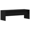 vidaXL TV Cabinet Black Oak Engineered Wood 47.2 x 15.7 x 15.7 in
